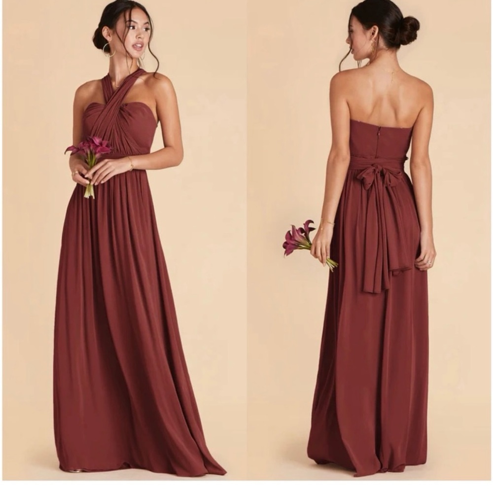 NWT Birdy Grey Grace Convertible Dress Rosewood Red Size Womens Large